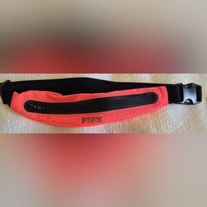 Victoria's Secret PINK Neon Pink and Black waist bag